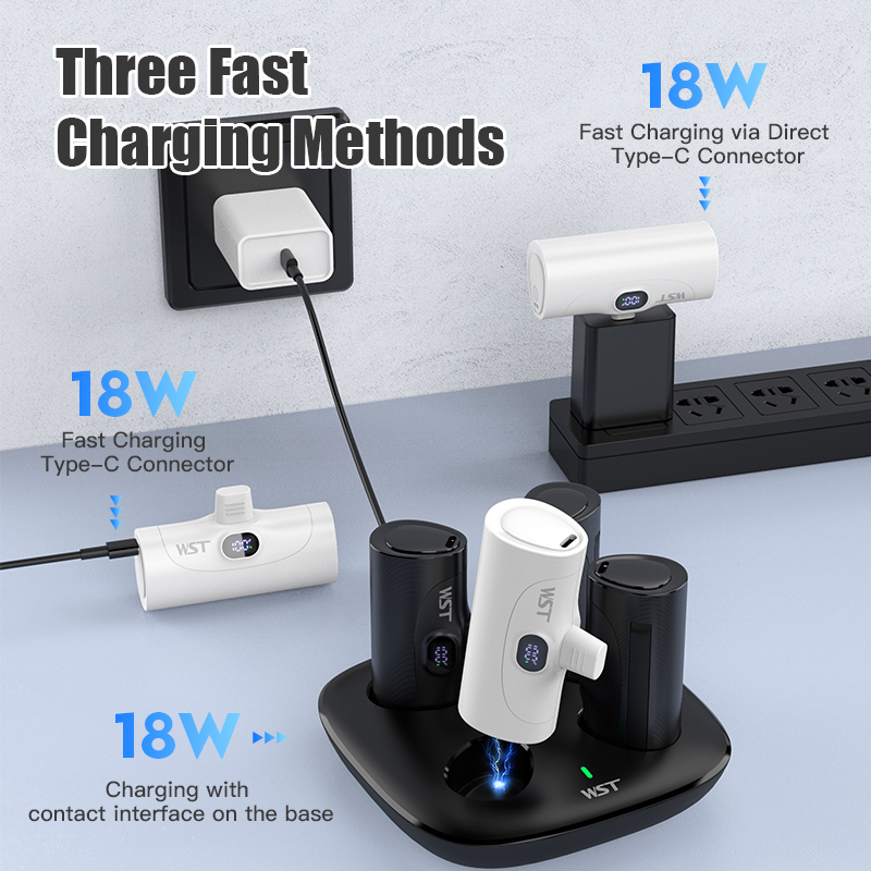 4pcs Portable Mini Power Bank  - Led Mouth Tray ulasan dan harga