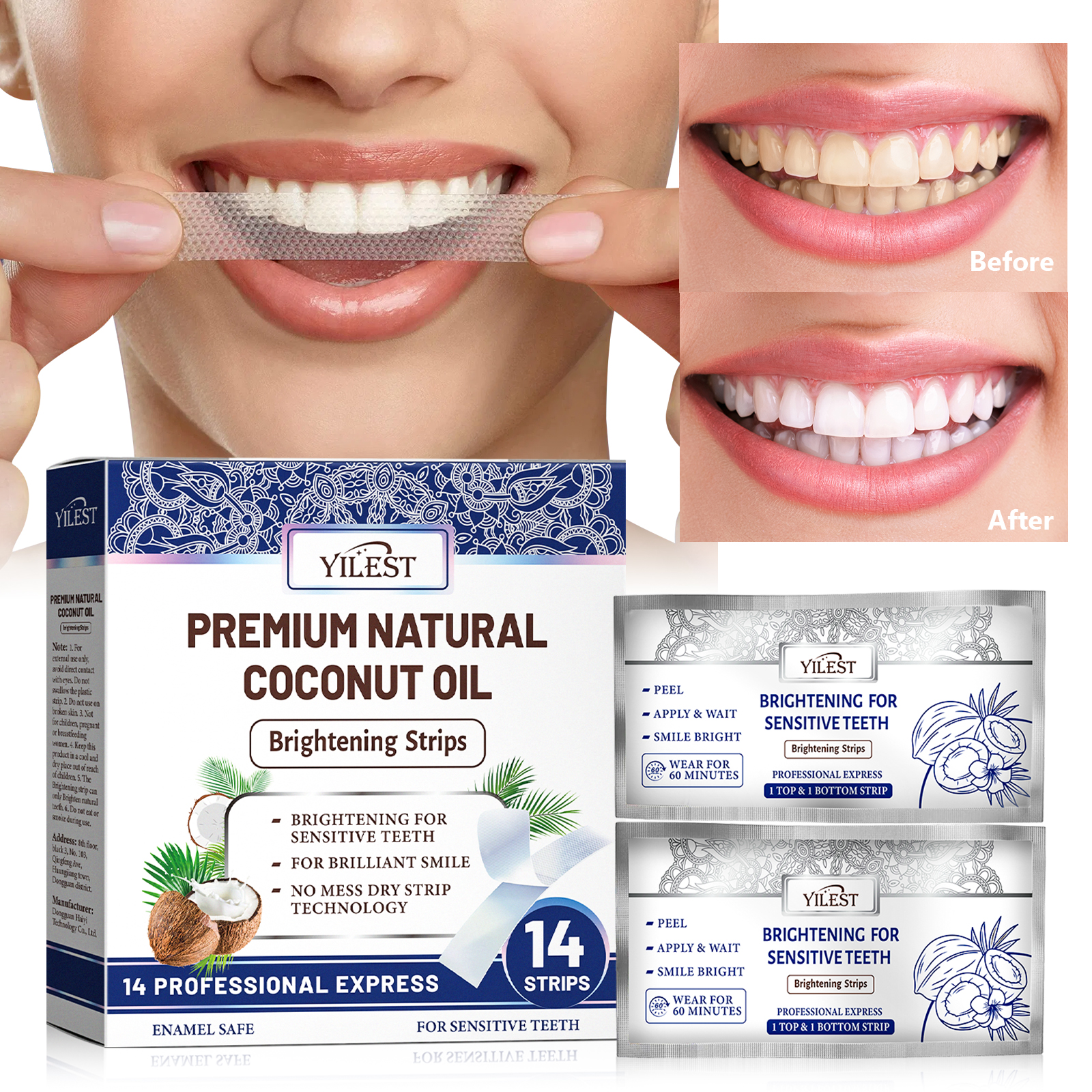 Teeth Whitening Strips 14pcs C - Teeth Whitening Best ulasan dan harga