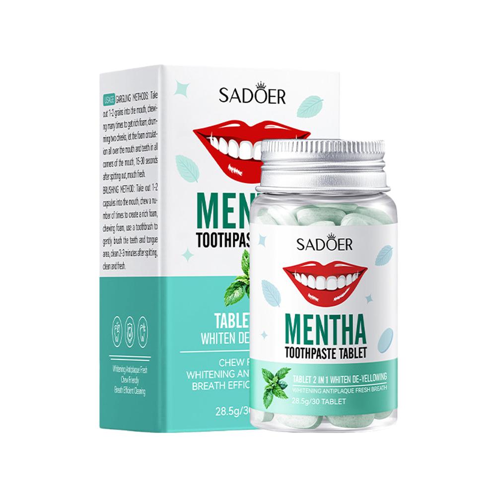 Mint Solid Toothpaste Tablets  - Teeth Whitening Best ulasan dan harga